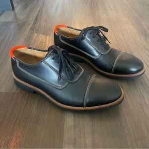 PAUL SMITH JEANS Skull Size US 8-9 MENS Leather Cap Toe Lace Up Shoes